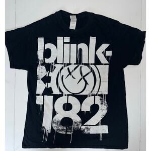 BLINK 182 CONCERT T-Shirt M Black 2003 Pop Rock Travis Barker